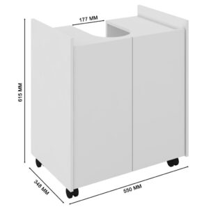 Achadinhos: Gabinete Armário Coluna de Pia Banheiro Branco  – Decoração Diferente Black Deal BR
