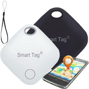 Achadinhos: Smart Air Tag Rastreador Bluetooth para iPhone | Localizador App iOS Objetos Perdidos/Pet Black Deal BR