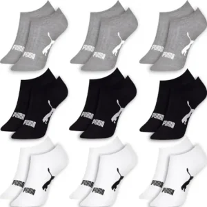 Achadinhos: Kit 9 Pares Meias Puma Sapatilha Soquete Invisível Original Black Deal BR