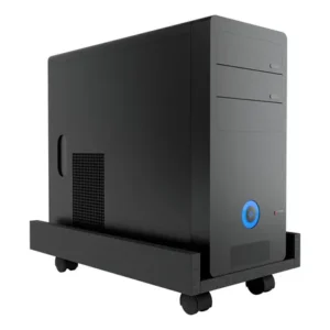 Achadinhos: Suporte Para Cpu Pc Gamer Em Mdf Com Rodas Organizador Black Deal BR