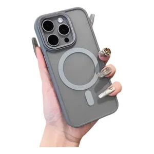 Achadinhos: Capa Capinha Para iPhone De Lente Metálica Com Magsafe Black Deal BR