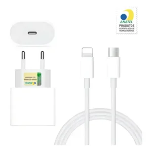 Achadinhos: Carregador Compatível iPhone 8/x/xr/11/12/13/14 Turbo 25w Cor Branco Lehmox Le-357-3 Black Deal BR