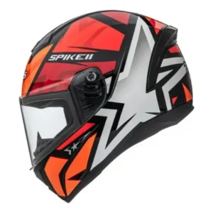 Achadinhos: Capacete Moto Peels Spike Ii 1st Preto Vermelho Original Black Deal BR