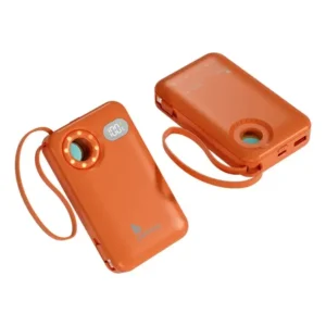 Achadinhos: Power Bank 10000mah Anti-espionagem Rápida 22.5 Pd Ar Livre Cor Dourado Black Deal BR