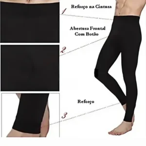 Achadinhos: Calça Térmica Flanelada Motoqueiro Preto 36 Ao 44 Black Deal BR