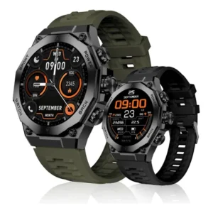 Achadinhos: Smartwatch Aurafit Am18 Compatível Com Ios E Android Preto Preto Cinza-escuro Black Deal BR