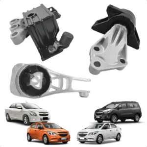 Achadinhos: Kit 3 Coxim Motor Cambio Cobalt 2013 2014 2015 Automático Ano E Carro Olhar Descrição Black Deal BR