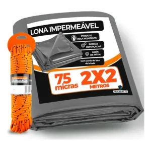 Achadinhos: Lona 2×2 Forração Chão Pintura Cobertura Movel Toldo+ Corda Black Deal BR