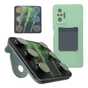 Achadinhos: Suporte De Celular P/ Moto Fixação Magnética Imã Extra Forte Prata Black Deal BR