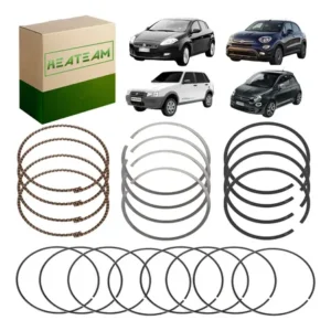 Achadinhos: Jogo Aneis Fiat Std Palio / Uno 1.0 8v/16v Fire Black Deal BR