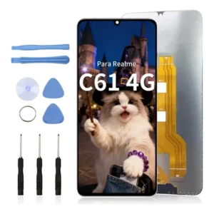 Achadinhos: Tela Display Touch Para Realme C61 4g Rmx3939 Ll Trader Black Deal BR