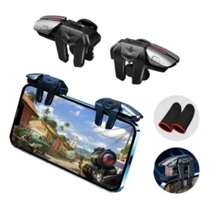 Achadinhos: Gatilho L1/l2 + R1/r2 Pubg Celular Mira Jogo 4 Botões  Luva Black Deal BR