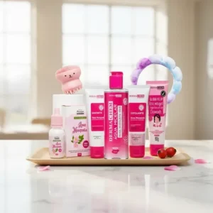 Achadinhos: Kit Skin Care Infantil Com Rosa Mosqueta Limpeza Proteção Black Deal BR