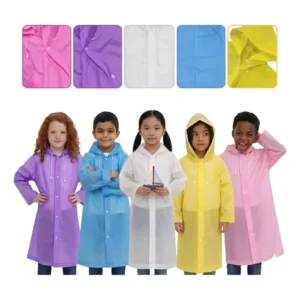 Achadinhos: Capa De Chuva Infantil Com Capuz Impermeável Colorida Pvc Amarelo Infantil Black Deal BR