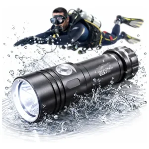 Achadinhos: Lanterna Para Mergulho H2 100% Xml L2 Original Inton®  Preto Black Deal BR